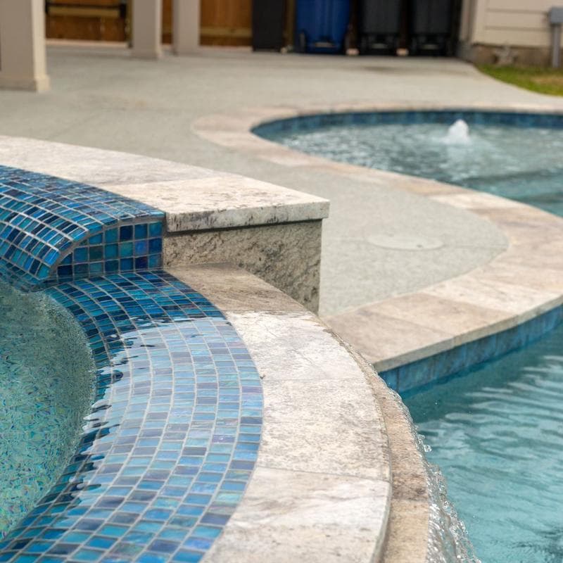Aquabella Monticello Villanova 6x6 Porcelain Bullnose Pool Tile - Image 4