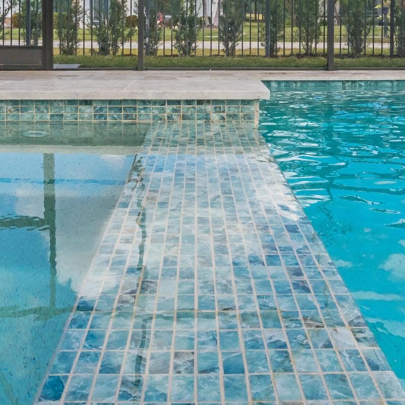 Aquabella Himalaya Nepal 6x6 Porcelain Bullnose Pool Tile - Image 5