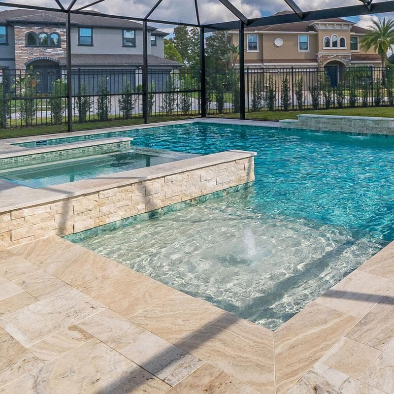 Aquabella Himalaya Nepal 6x6 Porcelain Bullnose Pool Tile - Image 11