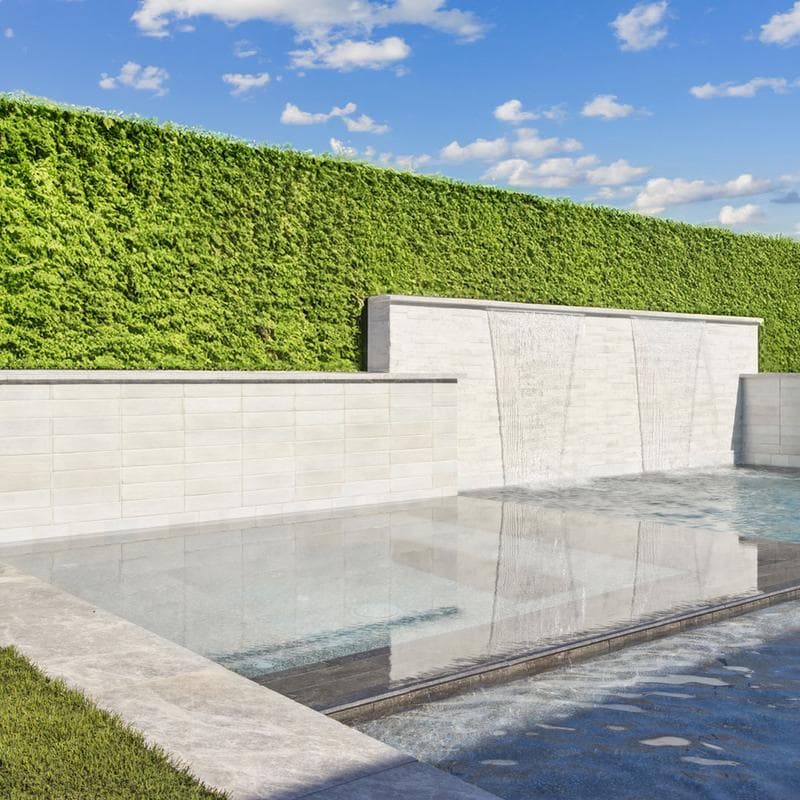 Aquabella Tivoli White 6x24 Porcelain 12"x12" Pool Tile - Image 16