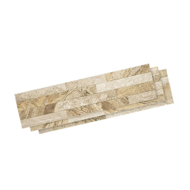 Aquabella Petra Beige 6x24 Porcelain 12"x12" Pool Tile - Image 1