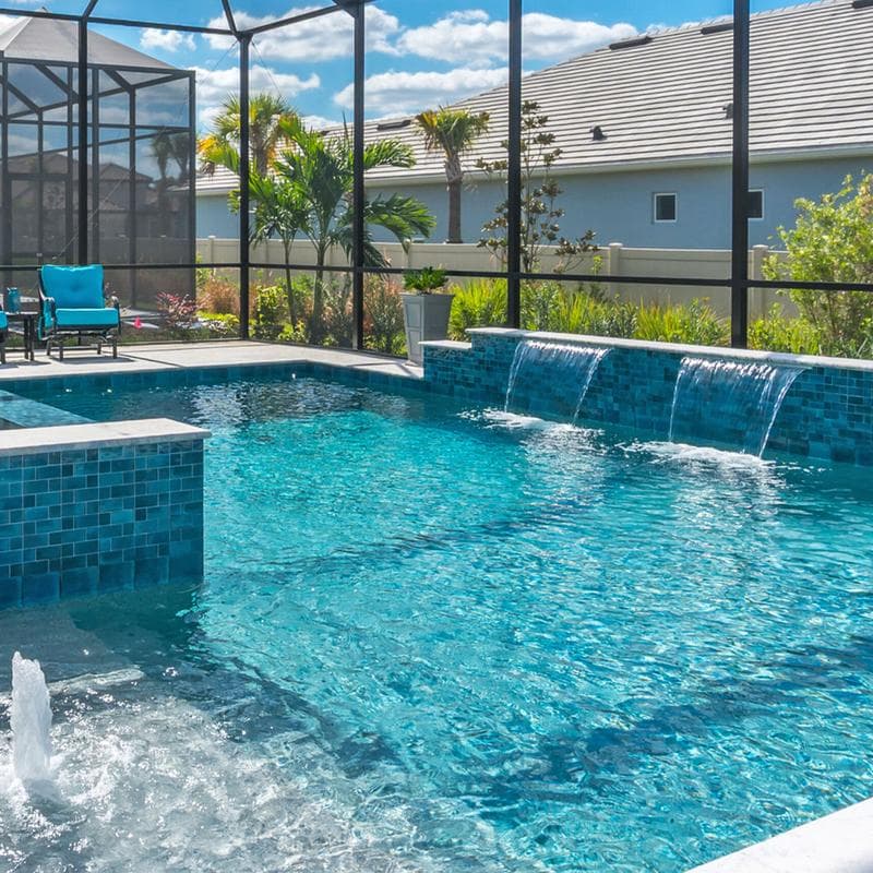 Aquabella Beachfront Santa Monica Blen 2x2 Porcelain Mosaic 12"x12" Pool Tile - Image 7
