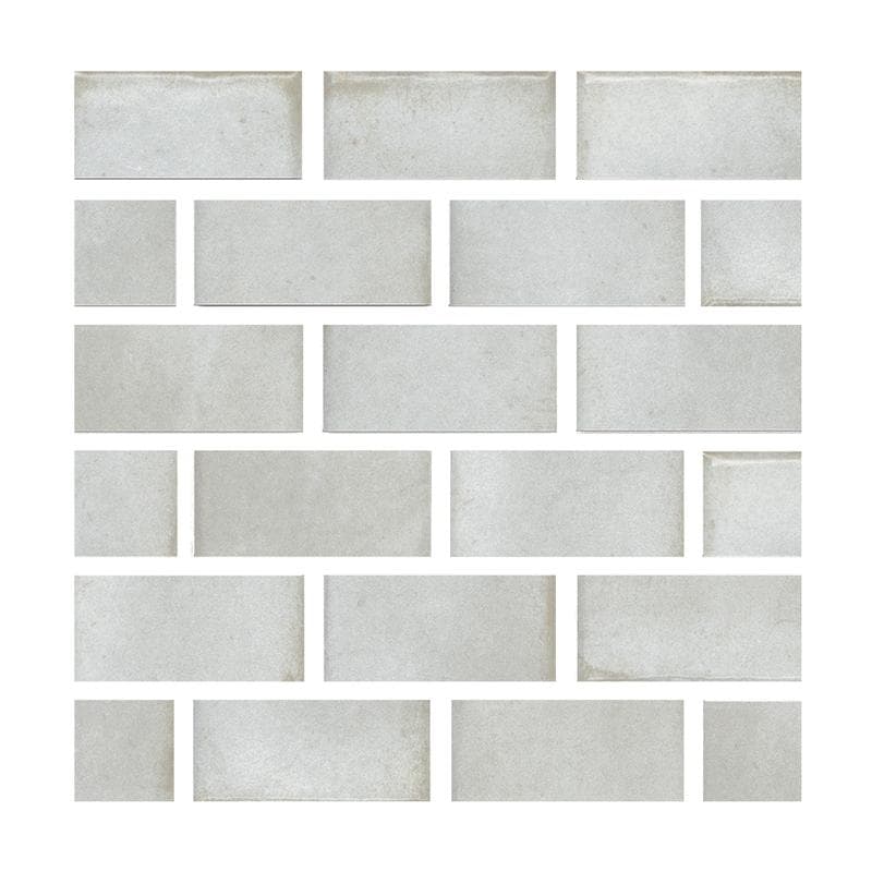Aquabella Beachfront Crystal Cove 1x2 Porcelain Mosaic 12"x12" Pool Tile - Image 1