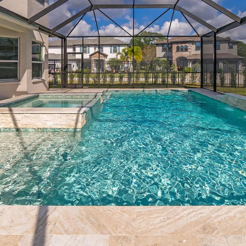 Aquabella Himalaya Katmandu 1x2 Porcelain Mosaic 12"x12" Pool Tile - Image 3