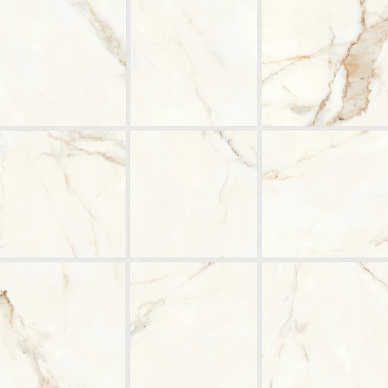 Magnifica Era Calacatta Oro Mosaic Honed 4x4 8mm - Image 1