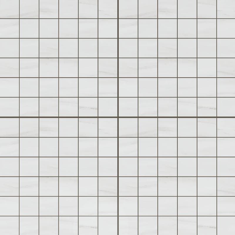 Lassa White Unpolished 12x12 Mosaic - Image 1