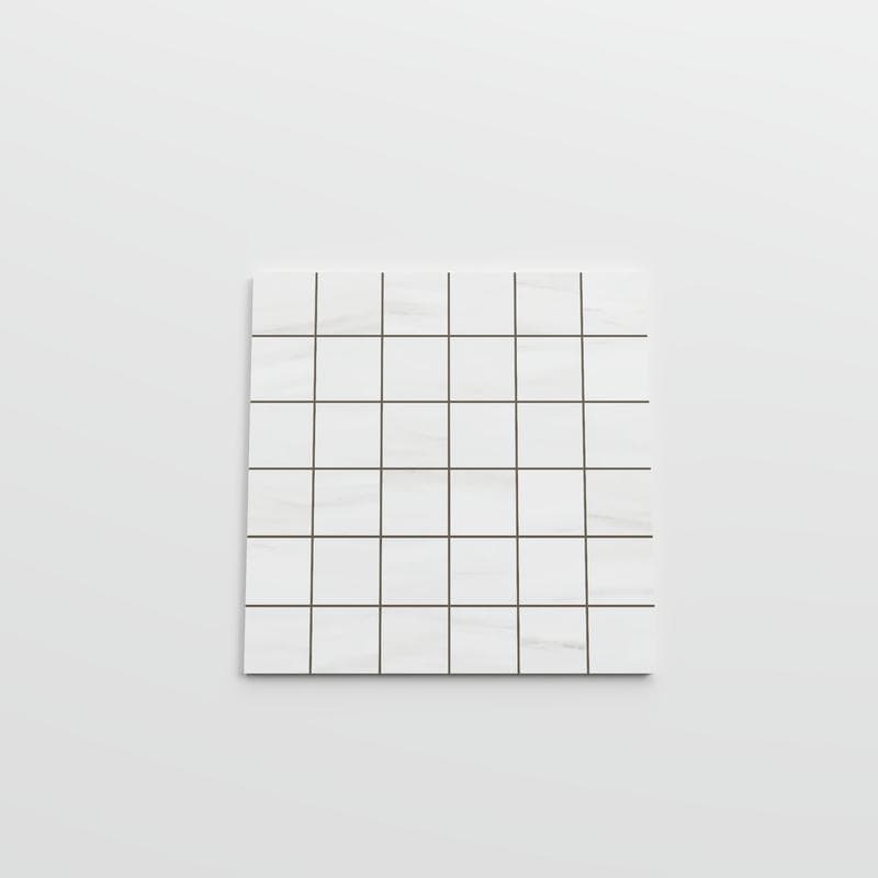 Lassa White Unpolished 13x13 Mosaic - Image 3