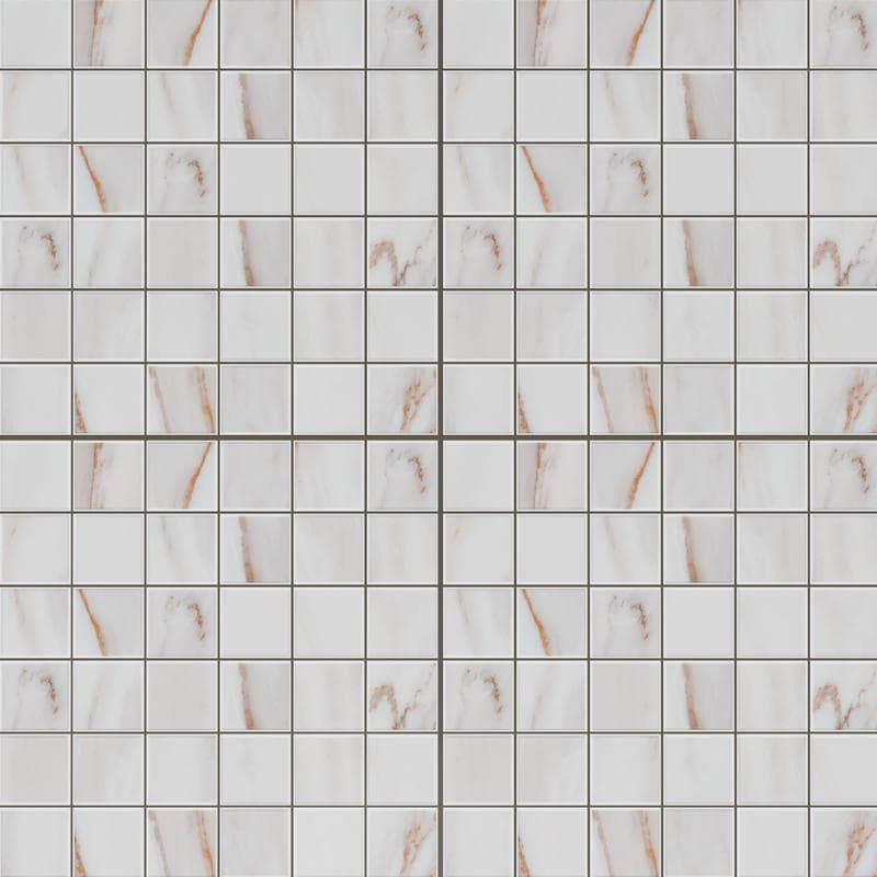 Calacata Gold Unpolished 12x12 Mosaic - Image 1