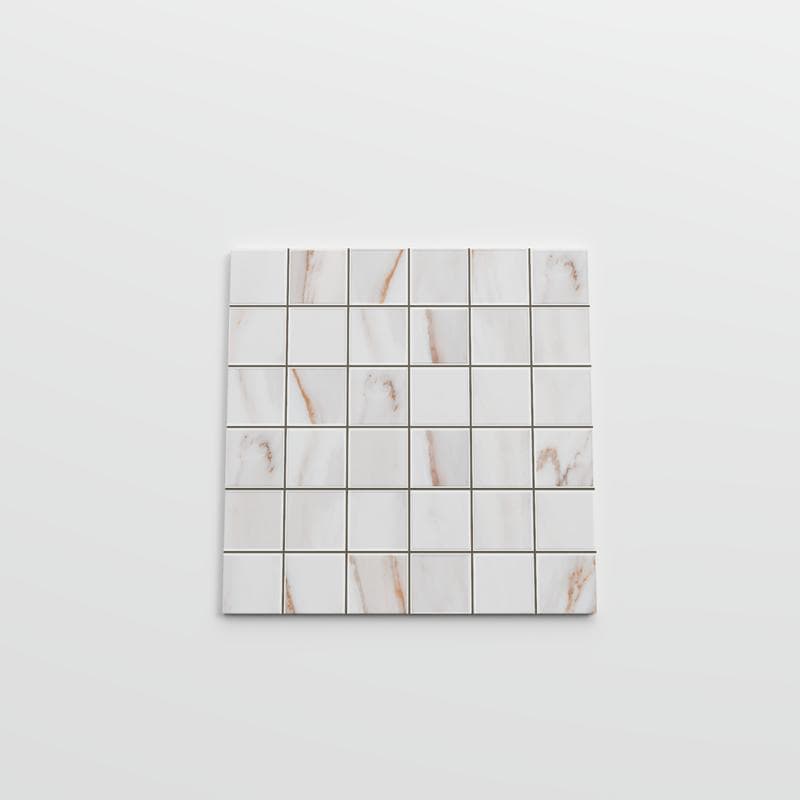 Calacata Gold Unpolished 12x12 Mosaic - Image 3