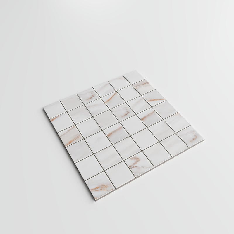 Calacata Gold Unpolished 12x12 Mosaic - Image 4