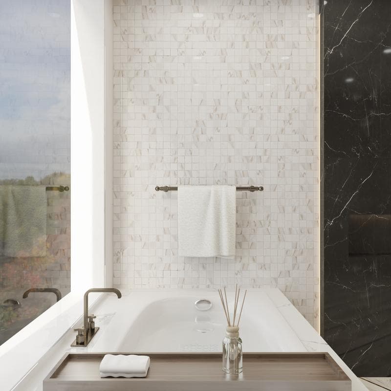 Calacata Gold Unpolished 12x12 Mosaic - Image 7