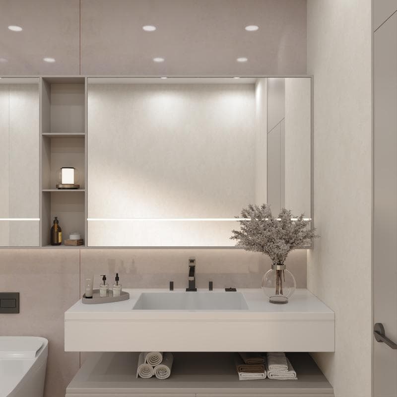 Slabs Concrete OFF White 48x48 R Polished - Image 7