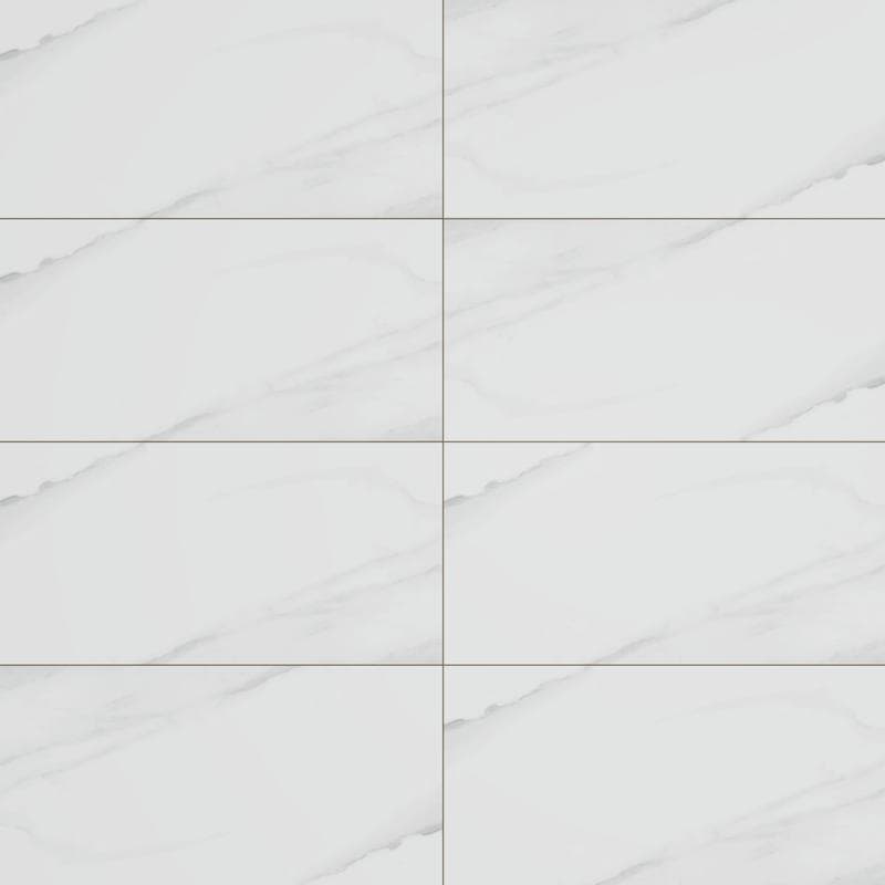 Jewels Vince White Unpolished 12x24 R - Image 1