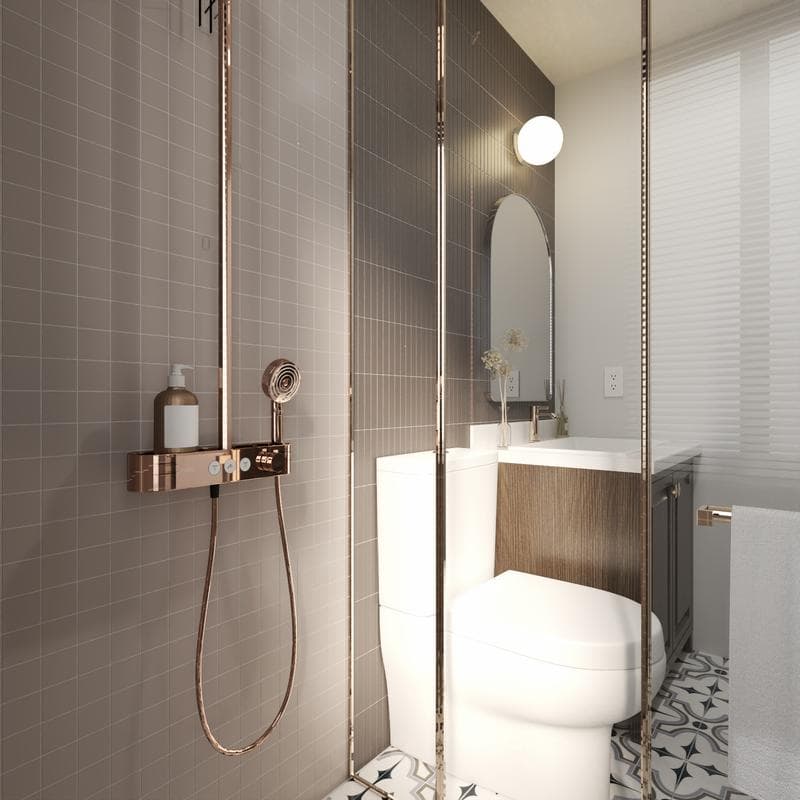 CC Porcelain Taupe 12x12 Mosaic - Image 7