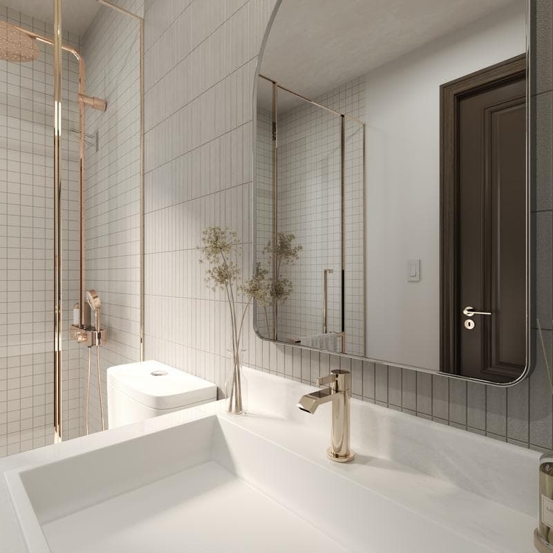 CC Porcelain White Stacked 12x12 Mosaic - Image 8