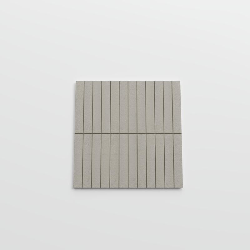 CC Porcelain Tender Gray Stacked 12x12 Mosaic - Image 3