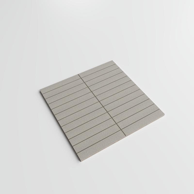 CC Porcelain Tender Gray Stacked 12x12 Mosaic - Image 4