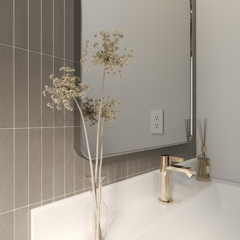 CC Porcelain Tender Gray Stacked 12x12 Mosaic - Image 9