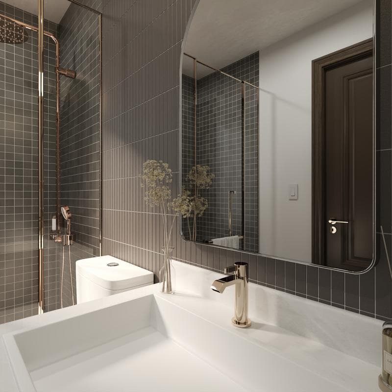 CC Porcelain Black Stacked 12x12 Mosaic - Image 8