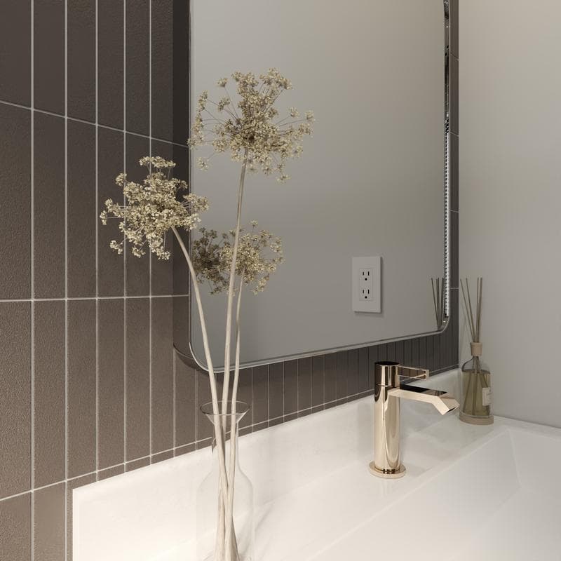 CC Porcelain Black Stacked 12x12 Mosaic - Image 9