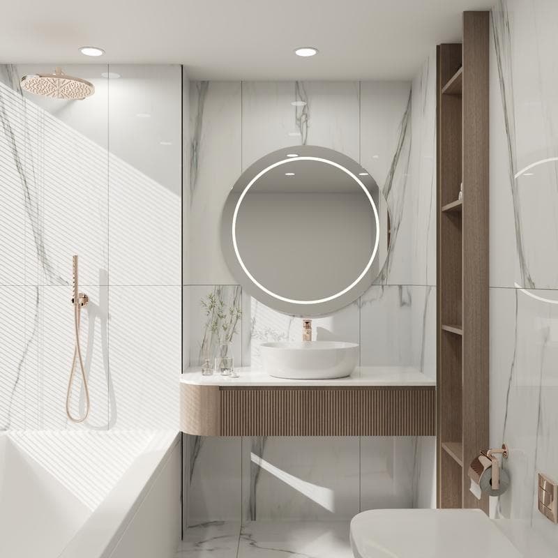 Bianco Venatino Polished 24x48 R - Image 2