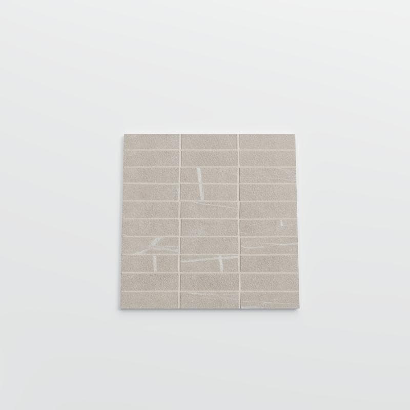 Nomade Bone 1x4 Mosaic Matte 12x12 - Image 3