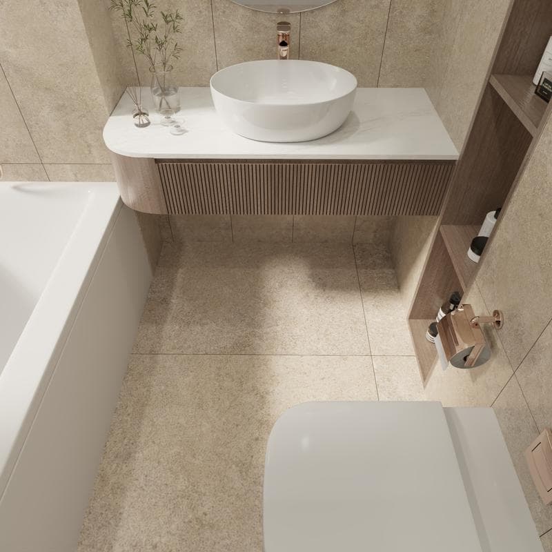 48x48 Rectified Serena Crosscut Moka - Image 7