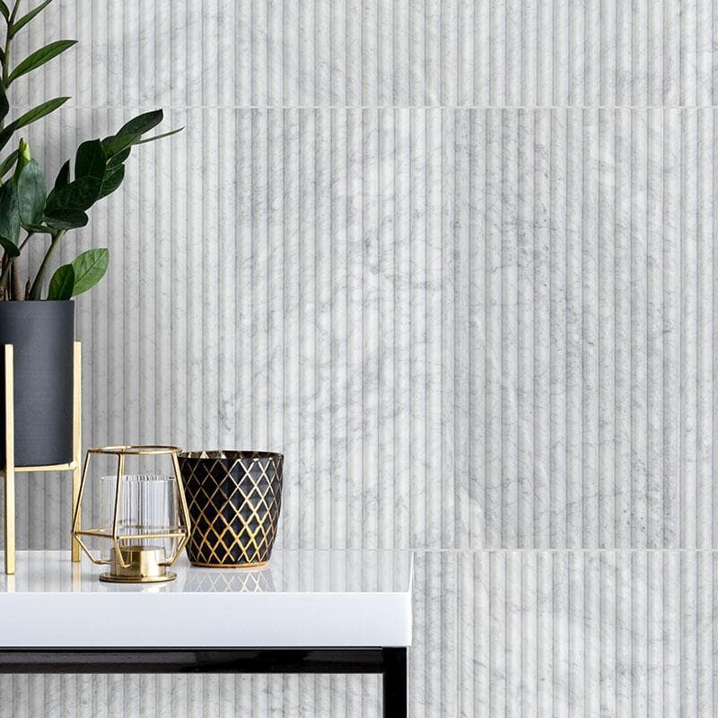 MSI Carrara White Milano Ribbo 12x24 Honed - Image 4