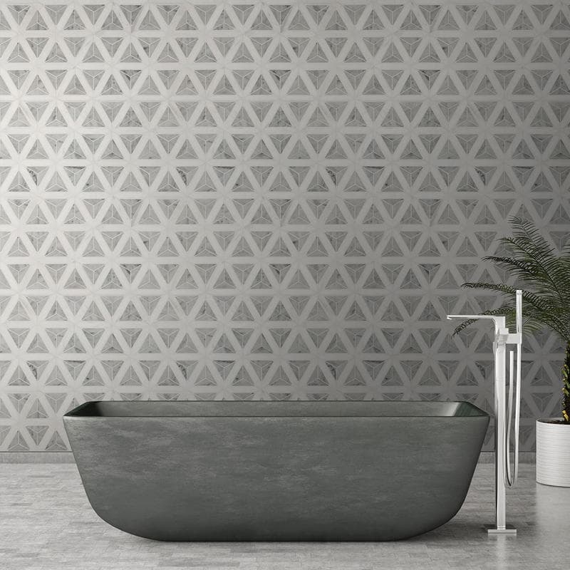 MSI Carrara White Faceted Polished - Image 3
