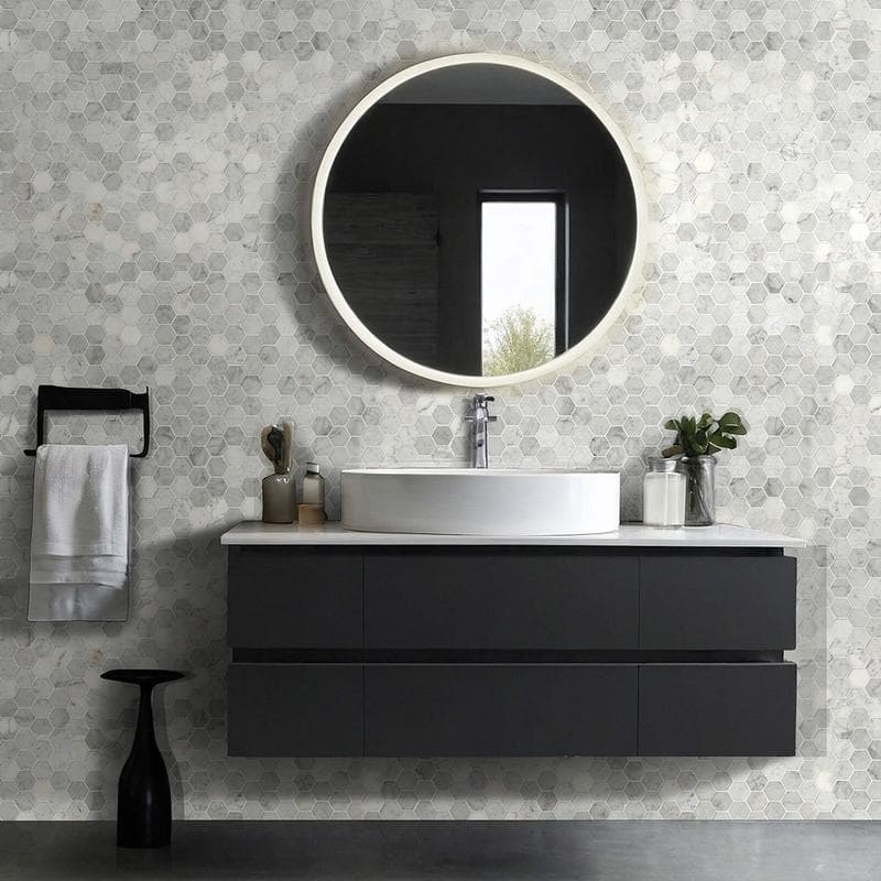MSI Carrara White 2 Hexagon Mosaic - Image 6