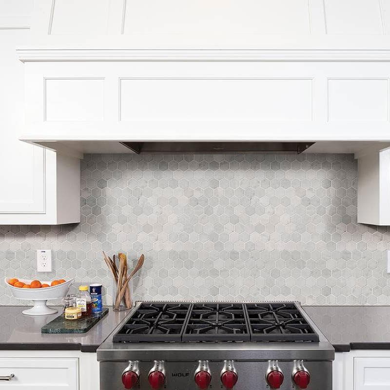 MSI Carrara White 2 Hexagon Mosaic - Image 8