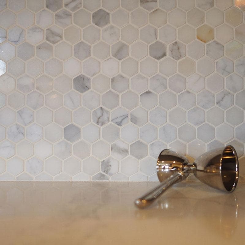 MSI Calacatta Gold 2" Hexagon Mosaic - Image 4