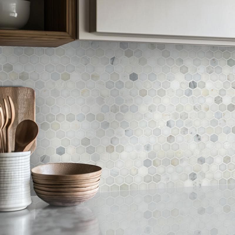 MSI Calacatta Gold 1" Hexagon Mosaic - Image 5