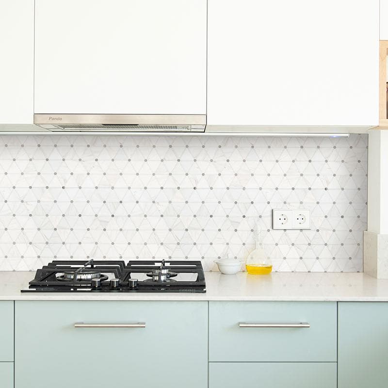 MSI Bianco Dolomite Pinwheel Mosaic - Image 5