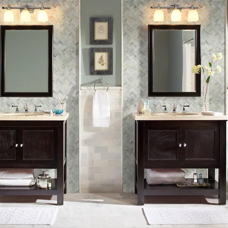 MSI Arabescato Carrara Herringbone Mosaic - Image 5