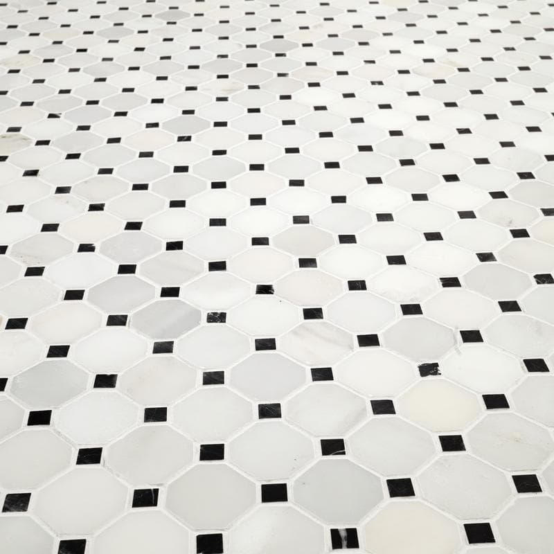 MSI Arabescato Carrara Octagon Mosaic - Image 3