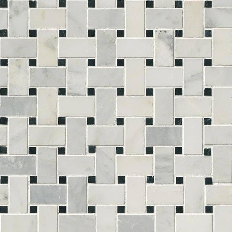 MSI Greecian White Basketweave Mosaic - Image 3