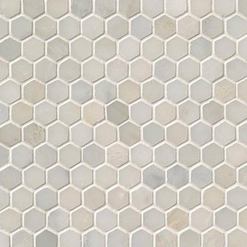 MSI Greecian White 1 Hexagon Mosaic - Image 1