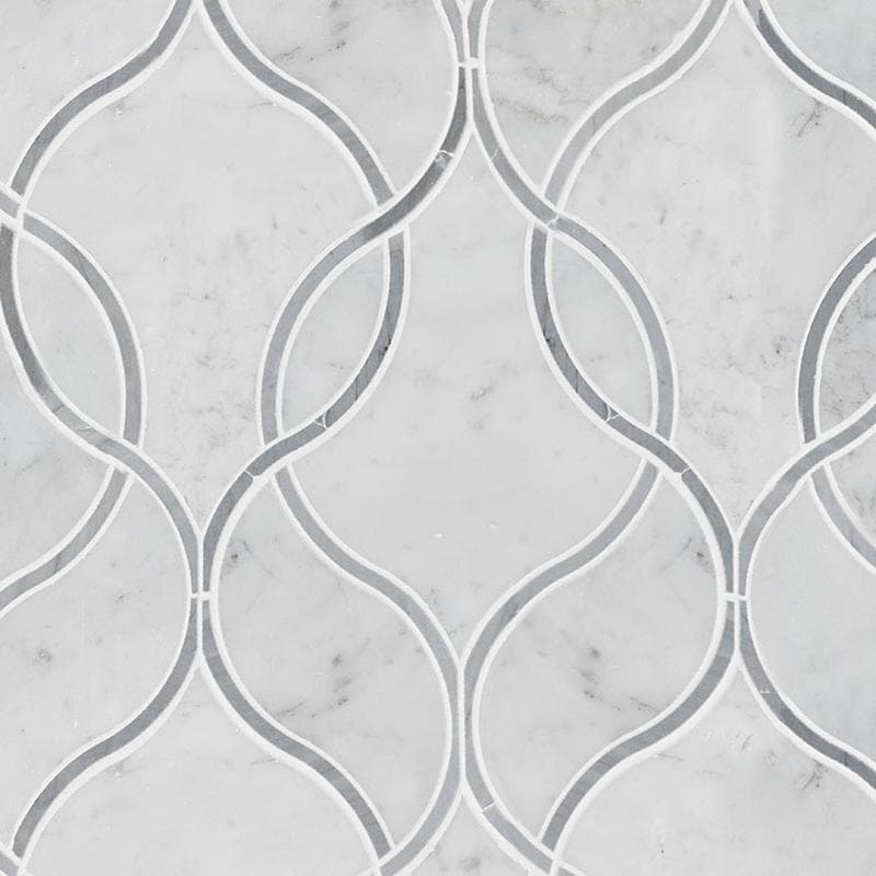 MSI Carrara White Ellipsis Polished - Image 1