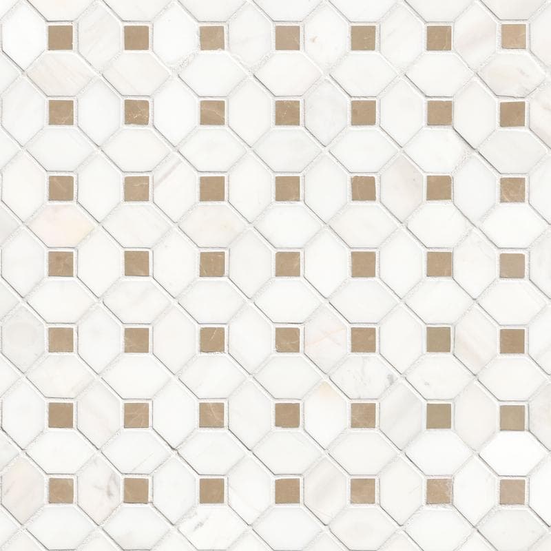 MSI Bianco Dolomite Crema Dotty Mosaic - Image 1