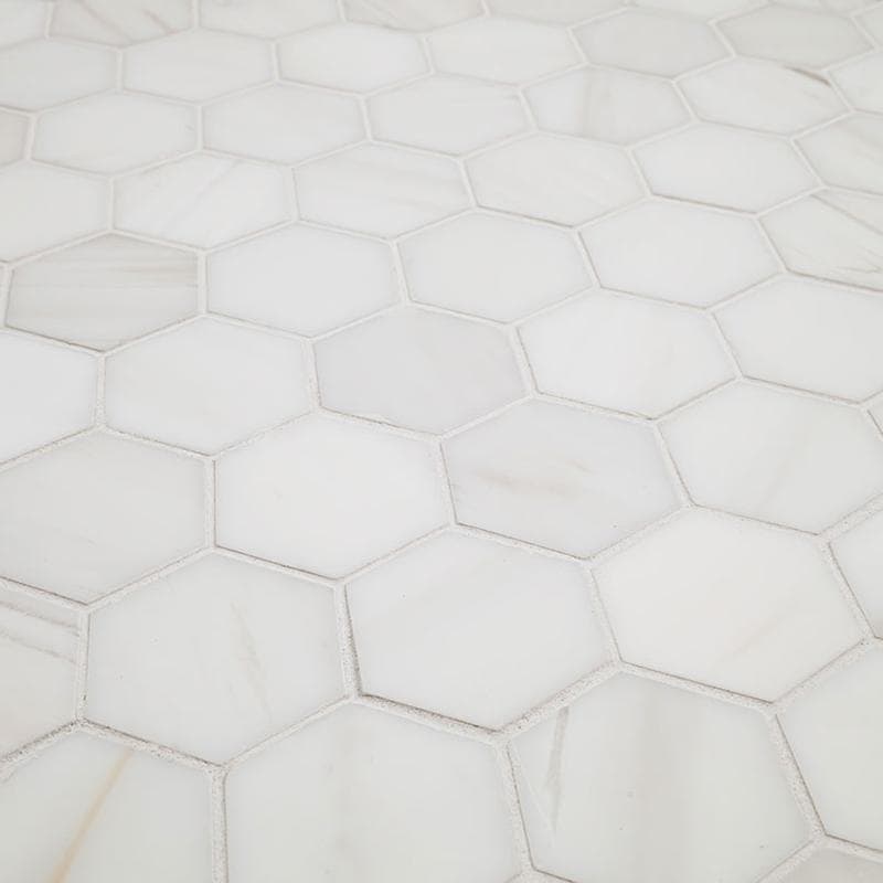 MSI Bianco Dolomite Hexagon Mosaic - Image 2