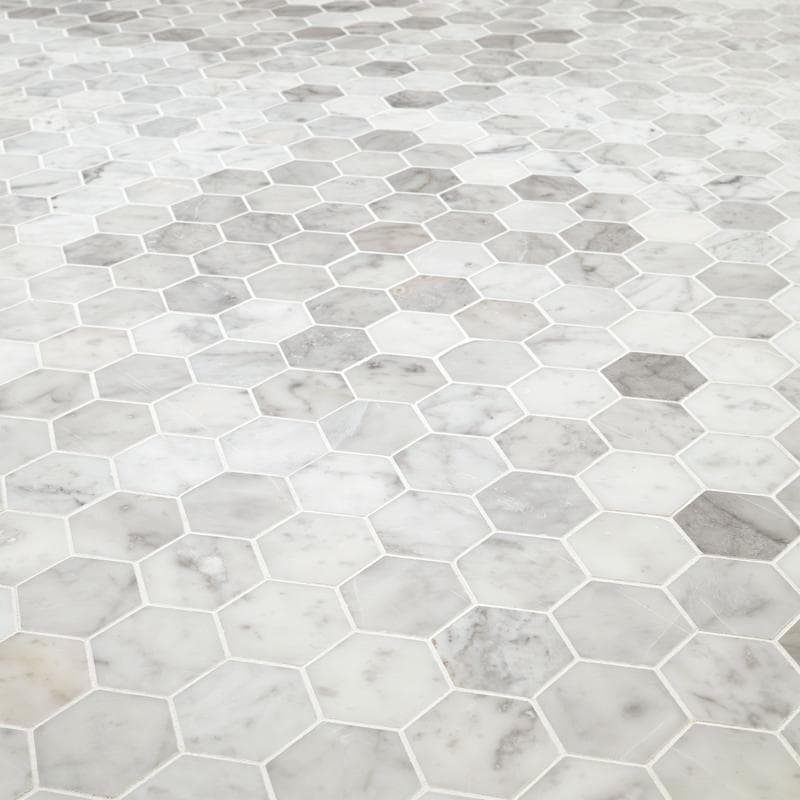 MSI Carrara White 2" Hexagon Honed - Image 2