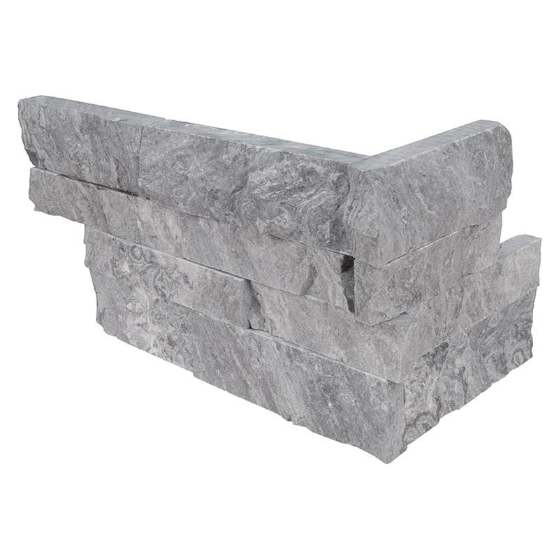 MSI Glacial Grey Marble Ledger Corner - Image 1