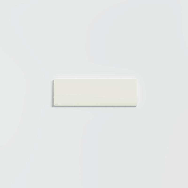 Color Collection Bright Biscuit 2x6 Single Bullnose - Image 1