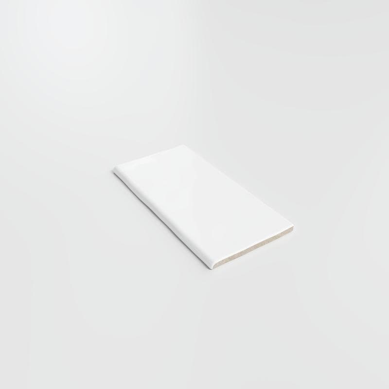 Maiolica White 3x6 Single Bullnose - Image 2