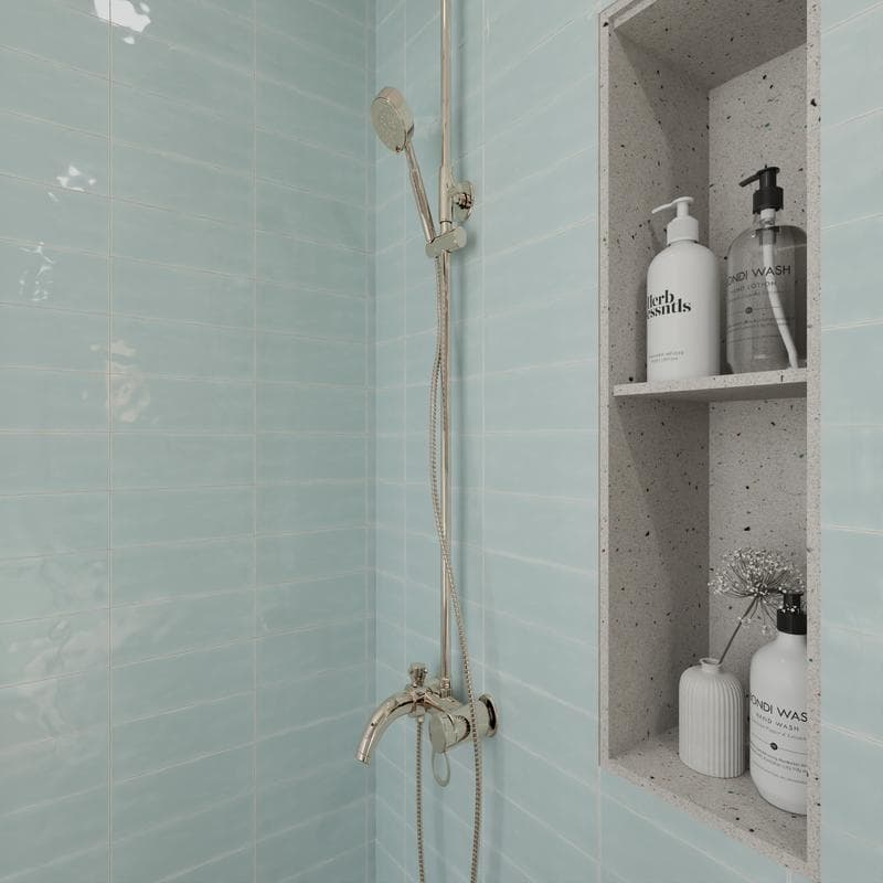 Maiolica Bright Aqua 4x10 - Image 9