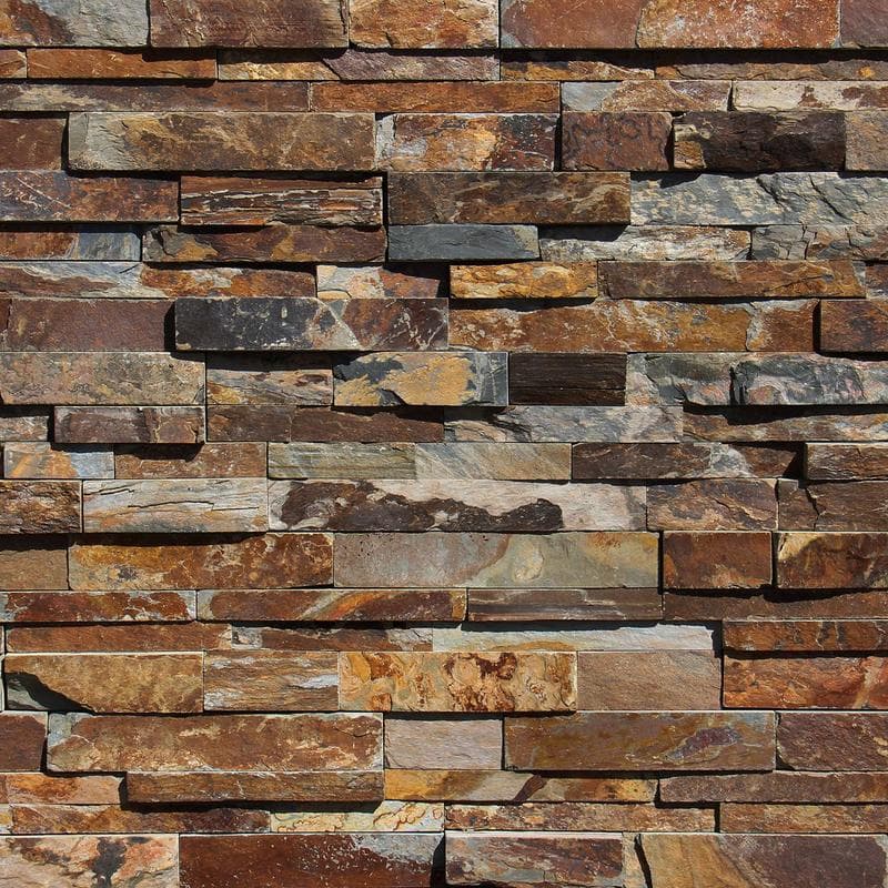 Natural Gold Split Face 6x24 Ledger Panel Flats - Image 3
