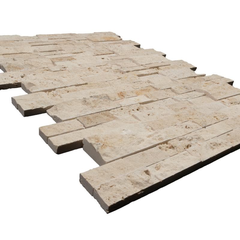 Cordoba Cream Split Face 6x24 Ledger Panel Flats - Image 4