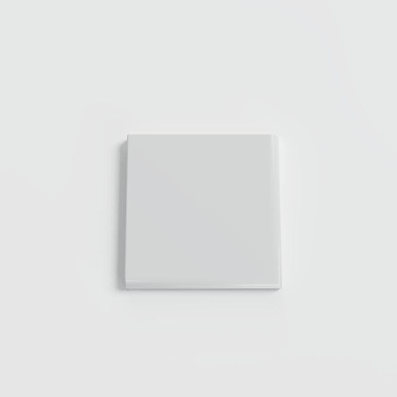 Color Collection Matte Tender Gray 3x3 Single Bullnose Corner - Image 1