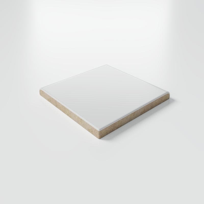 Color Collection Matte Tender Gray 3x3 Single Bullnose Corner - Image 3